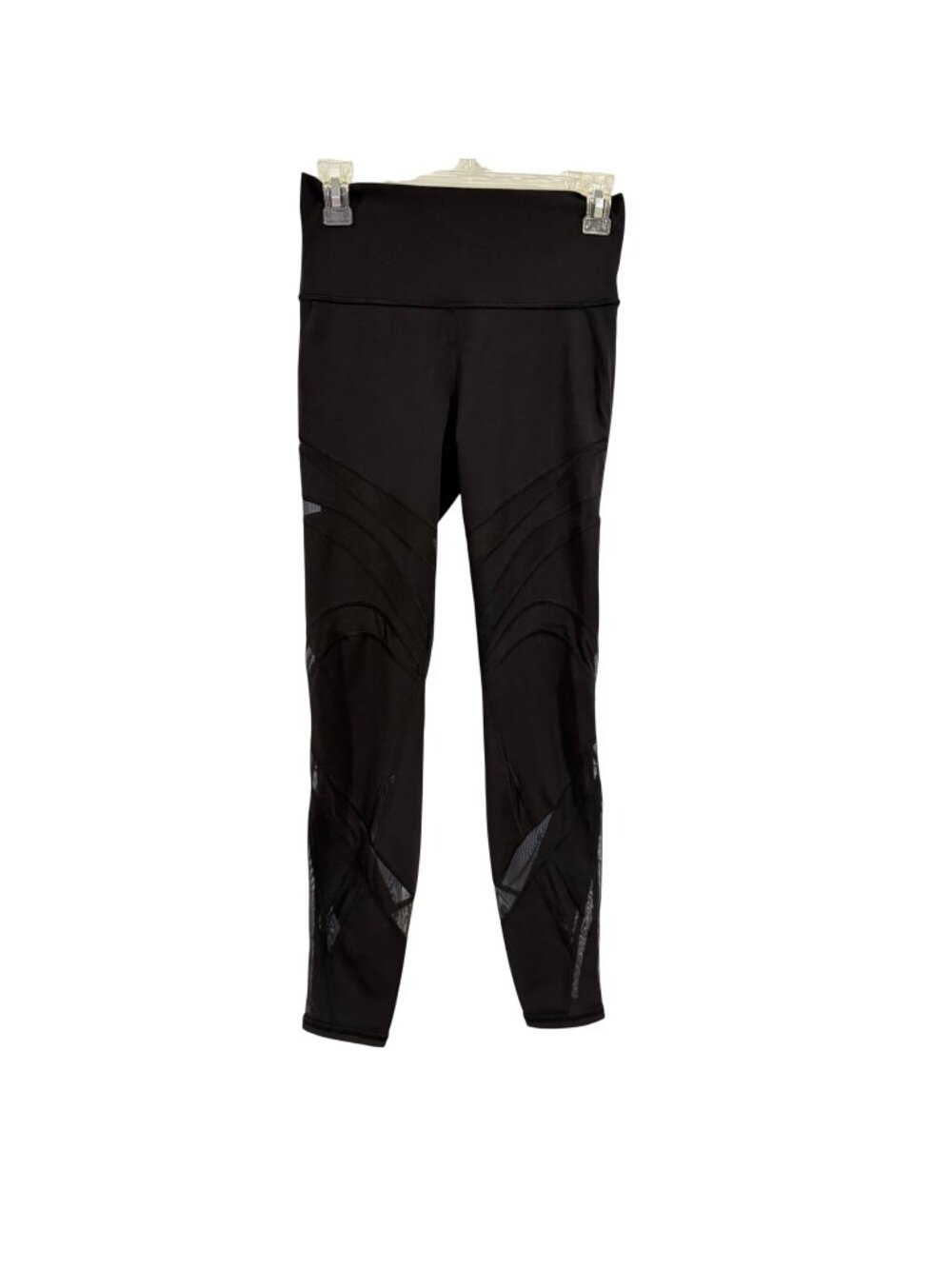 Lululemon Wunder Under High-Rise Tight‎ Mesh Leggings Black Size 8